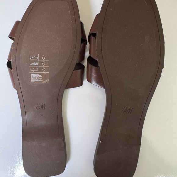 H&M Dark Brown Slide Sandals - Picture 2 of 2